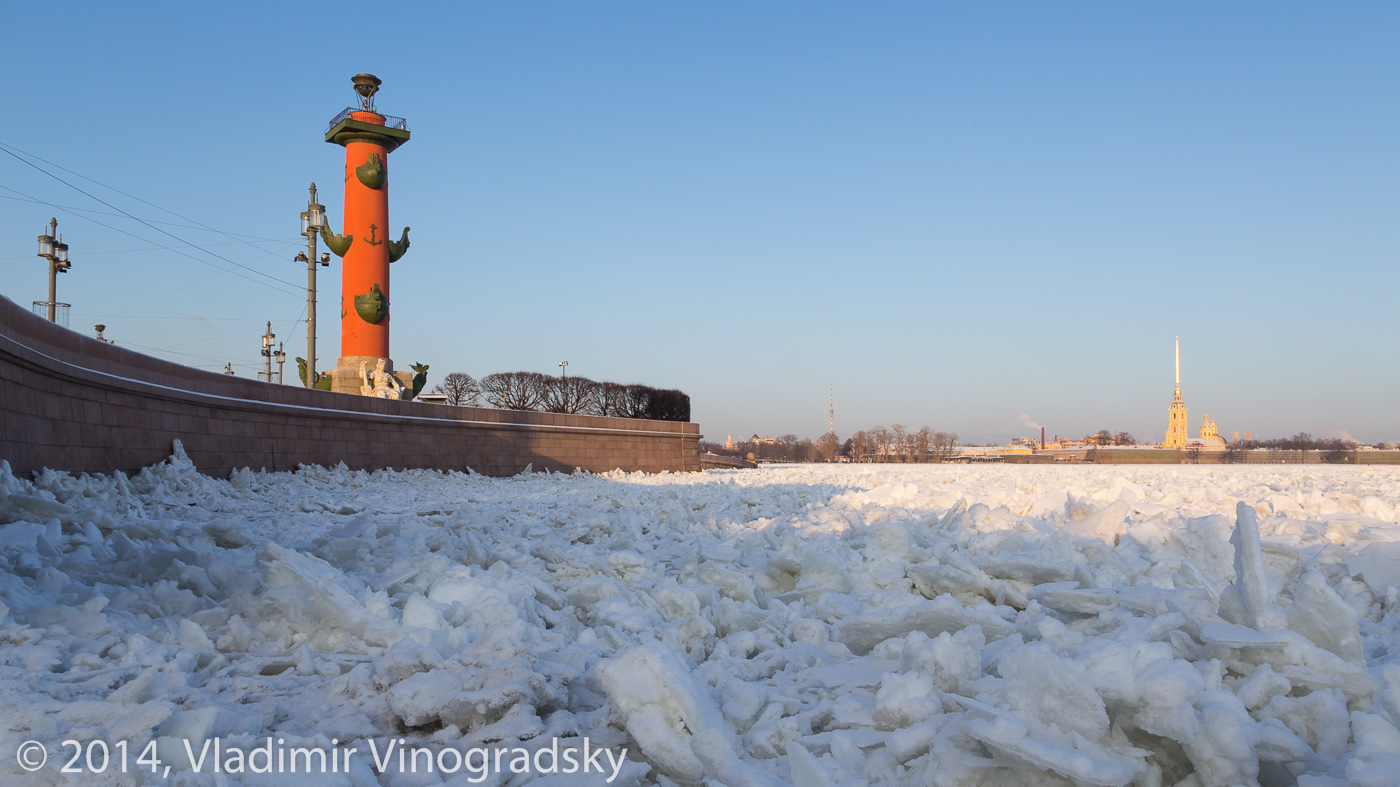 Ice on the Neva River